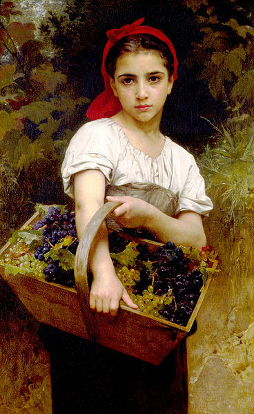 Adolphe William Bouguereau Grape Picker